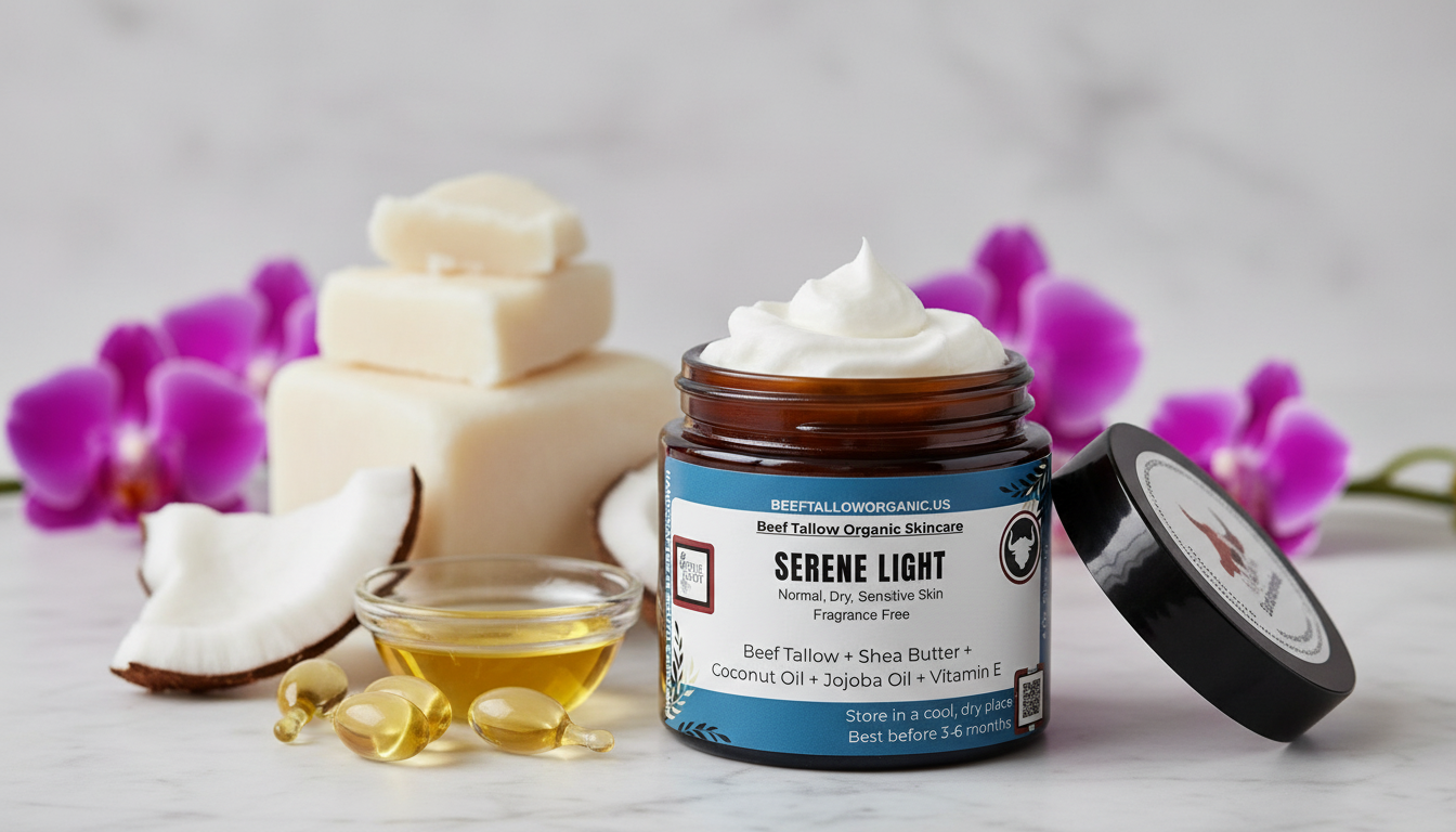 #beeftallow, #skincare, #organic, #sheabutter, #coconut-oil, #jojoba-oil, #vitamine