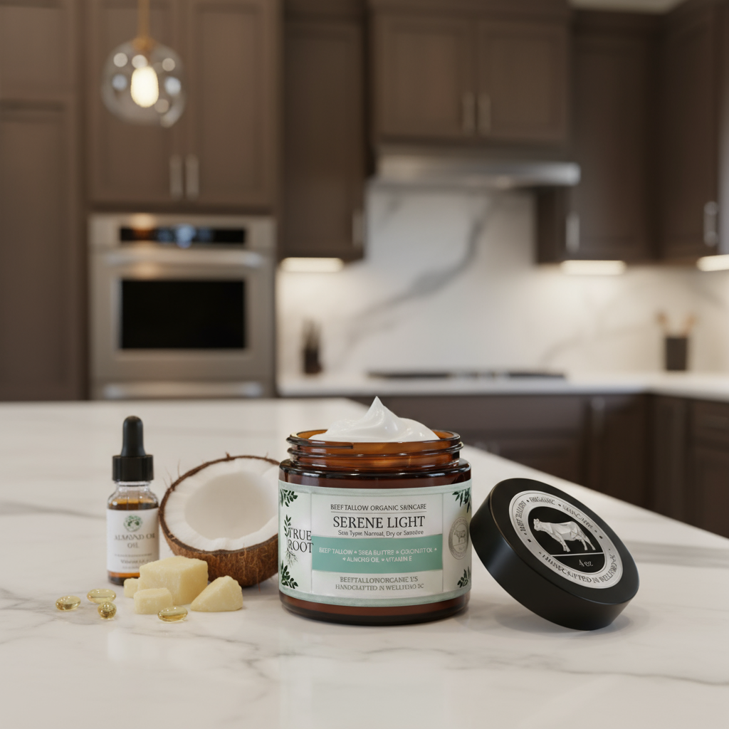 Beef Tallow - Shea Butter - Coconut Oil - Almond Oil - Vitamin E  4 Oz